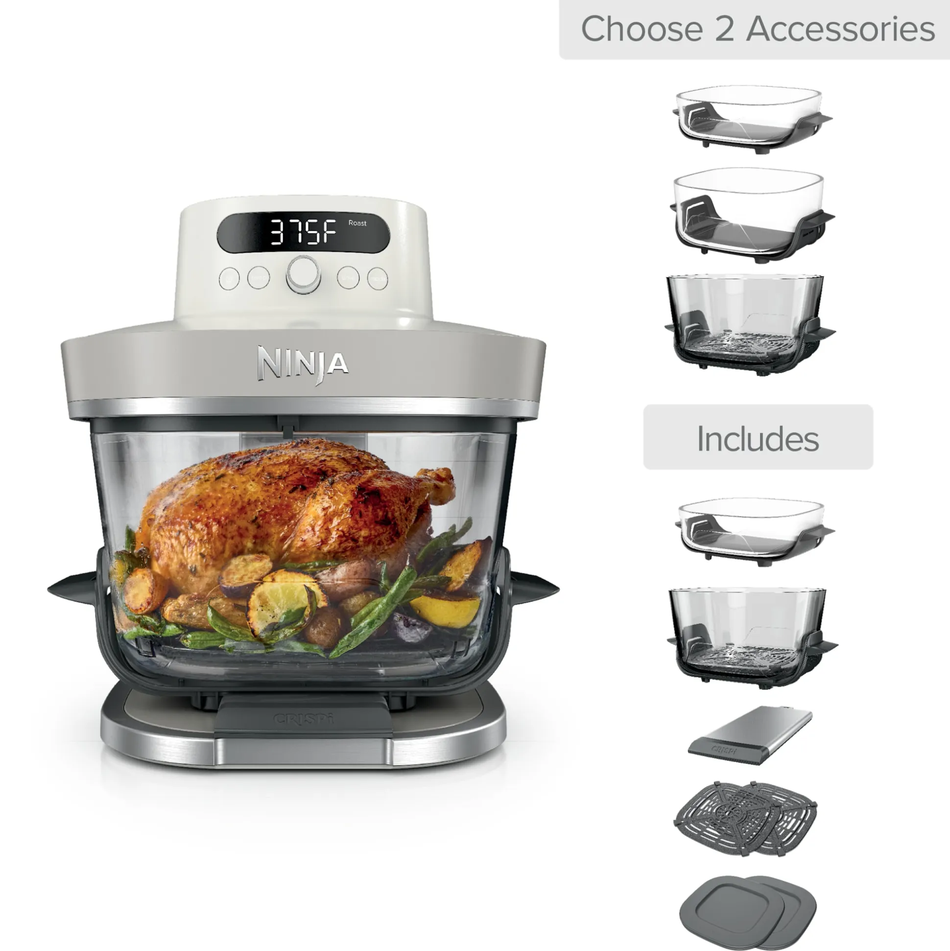 Build Your Own Crispi Pro Glass Air Fryer in Bone