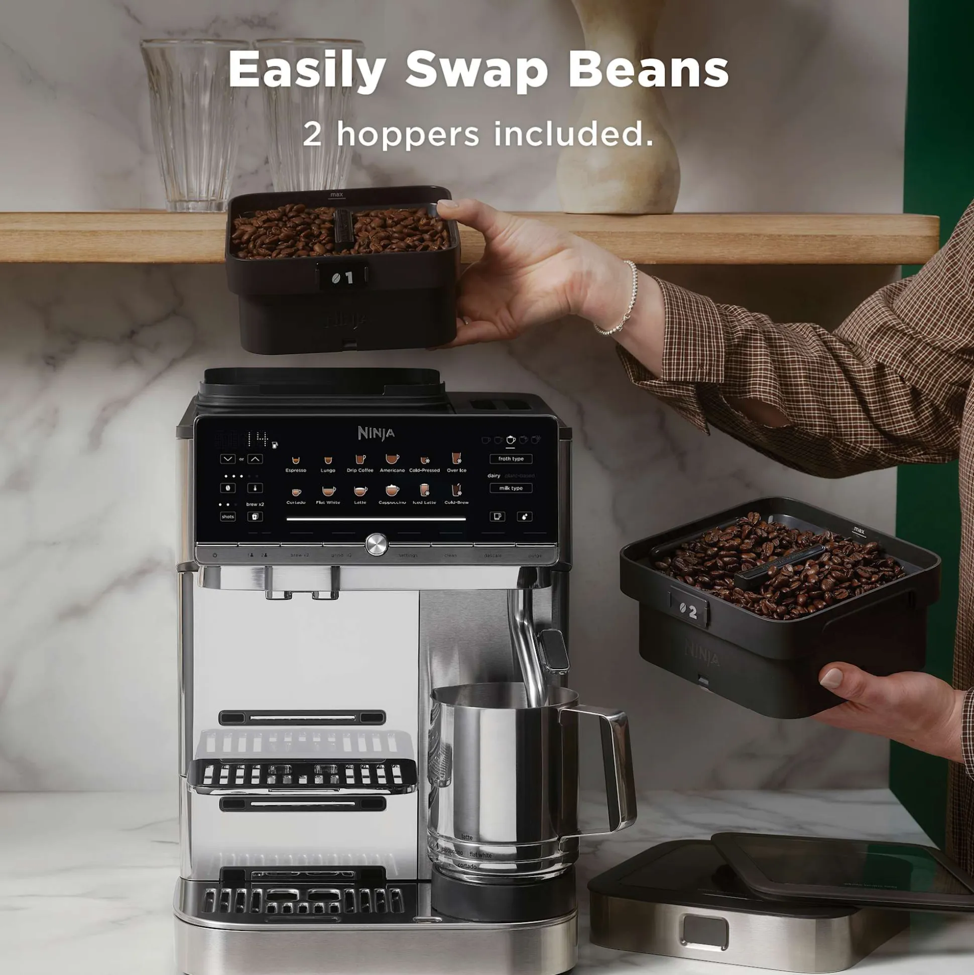 Ninja AutoBarista™ Pro Fully Automatic Espresso Machine in Stainless Steel