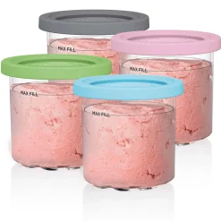 Ninja® CREAMi® Pints 4 Pack, Compatible with NC299AMZ, NC300s & NC350s Series CREAMi® Ice Cream Makers