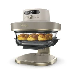 Ninja Crispi® Pro 6-in-1 Glass Air Fryer in Stone and Gold