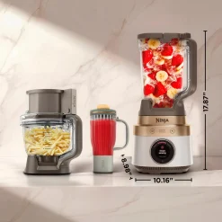 Ninja CrushBOSS™ 3-in-1 Blender, Tumbler & Food Processor in Stone