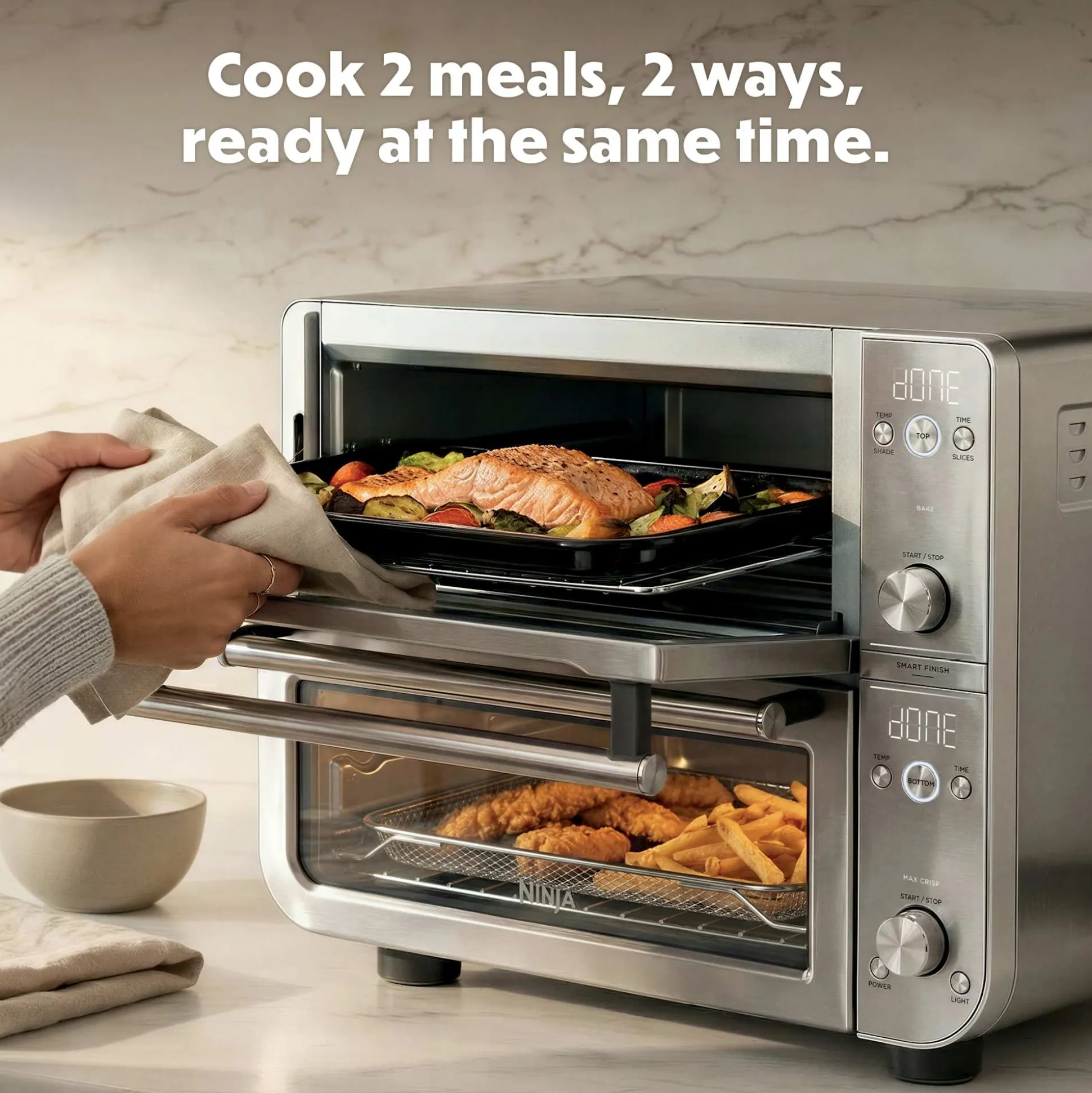 Ninja® Double Oven Pro Smart XL Countertop Oven & Air Fryer, Onyx