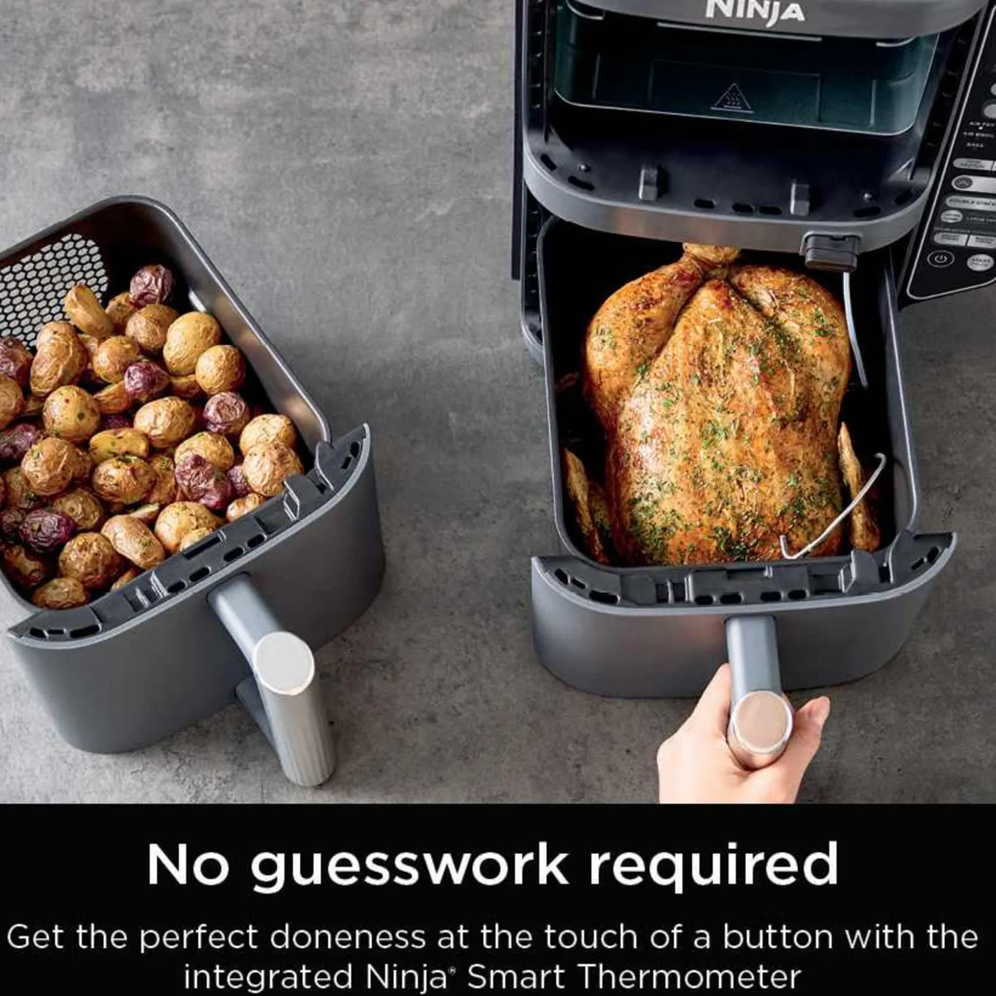 Ninja DoubleStack™ Double Basket Air Fryer and Thermometer