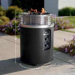 Ninja Fireside360 Outdoor Heater & Fire Pit with Cover Bundle