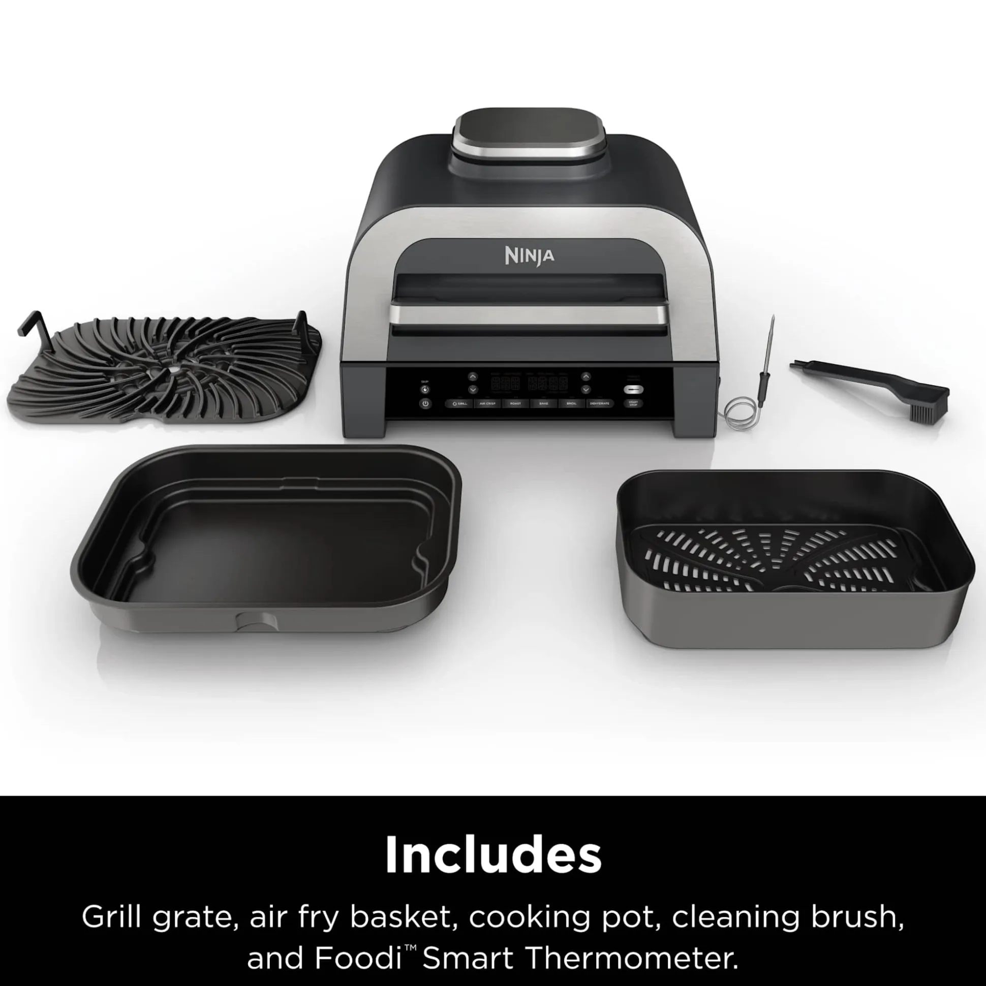 Ninja Foodi XL Indoor Grill and Air Fryer with Thermometer