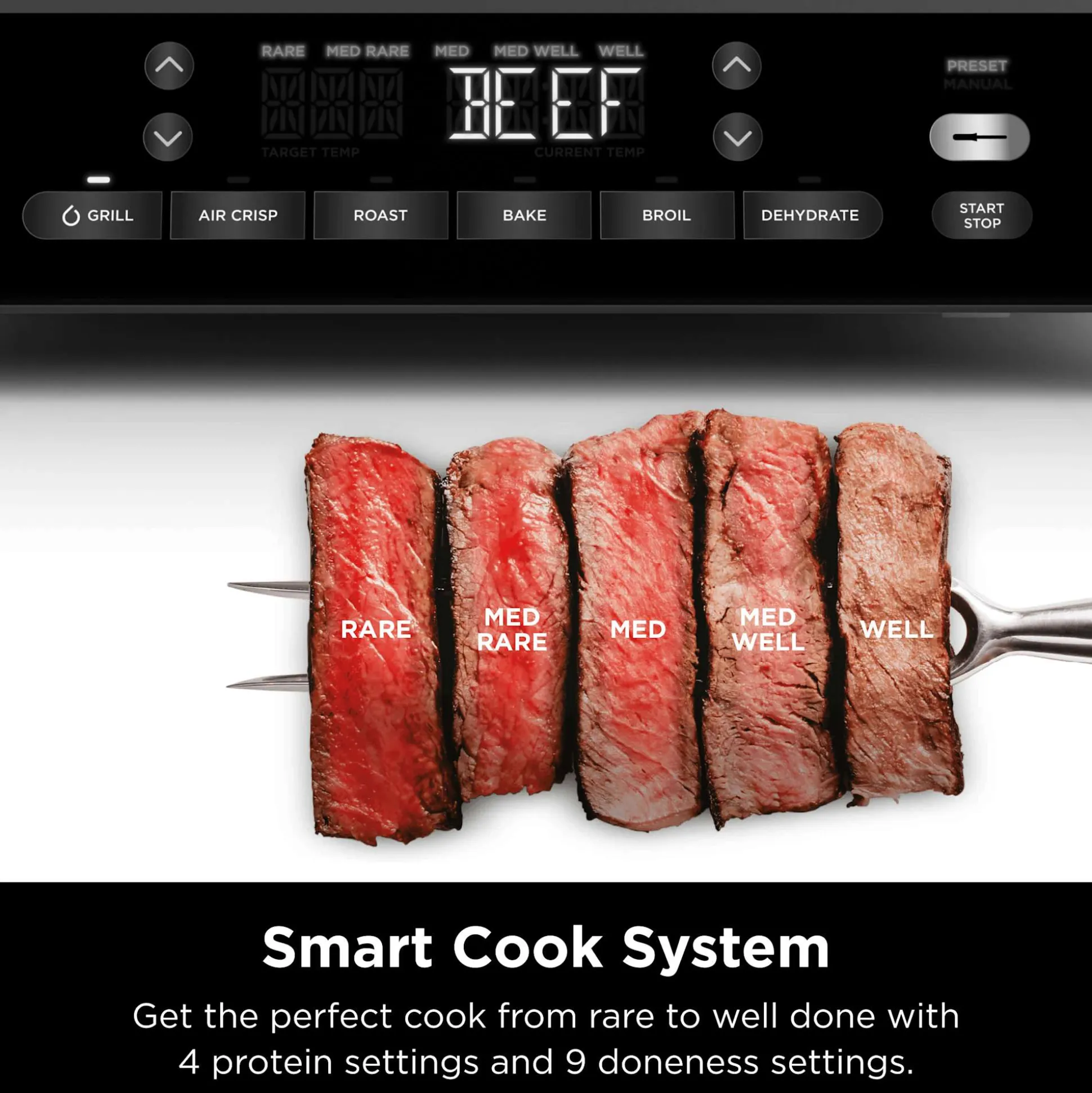 Ninja Foodi XL Indoor Grill and Air Fryer with Thermometer
