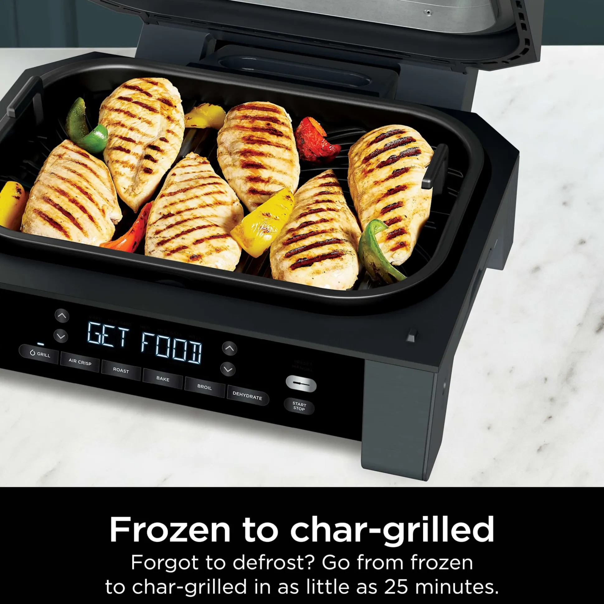 Ninja Foodi XL Indoor Grill and Air Fryer with Thermometer