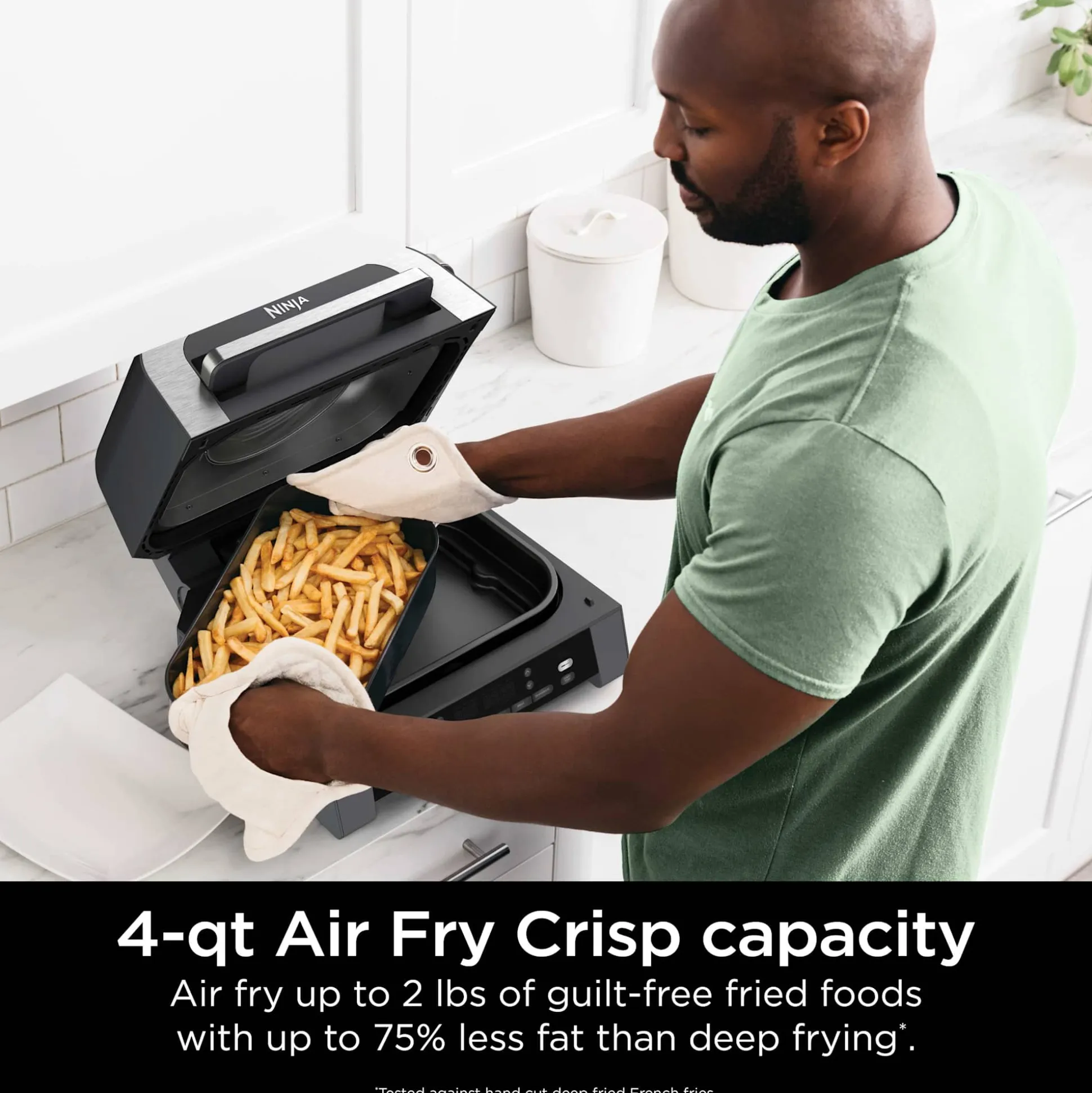 Ninja Foodi XL Indoor Grill and Air Fryer with Thermometer