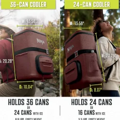 Ninja FrostVault™ 36 Can Backpack Cooler in Canyon Red