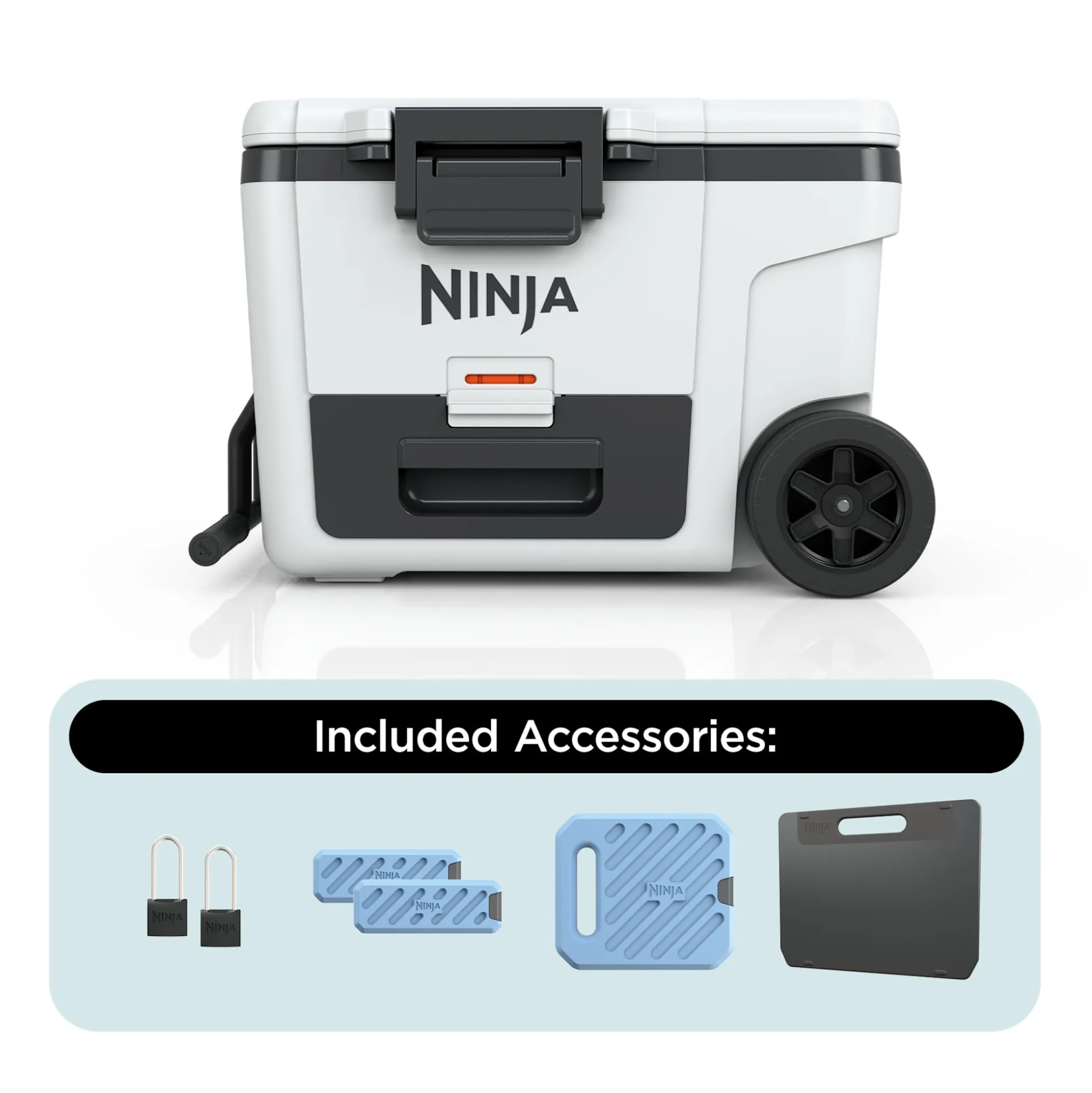 Ninja FrostVault™ 45qt Cooler with Wheels & Accessories in Cloud White