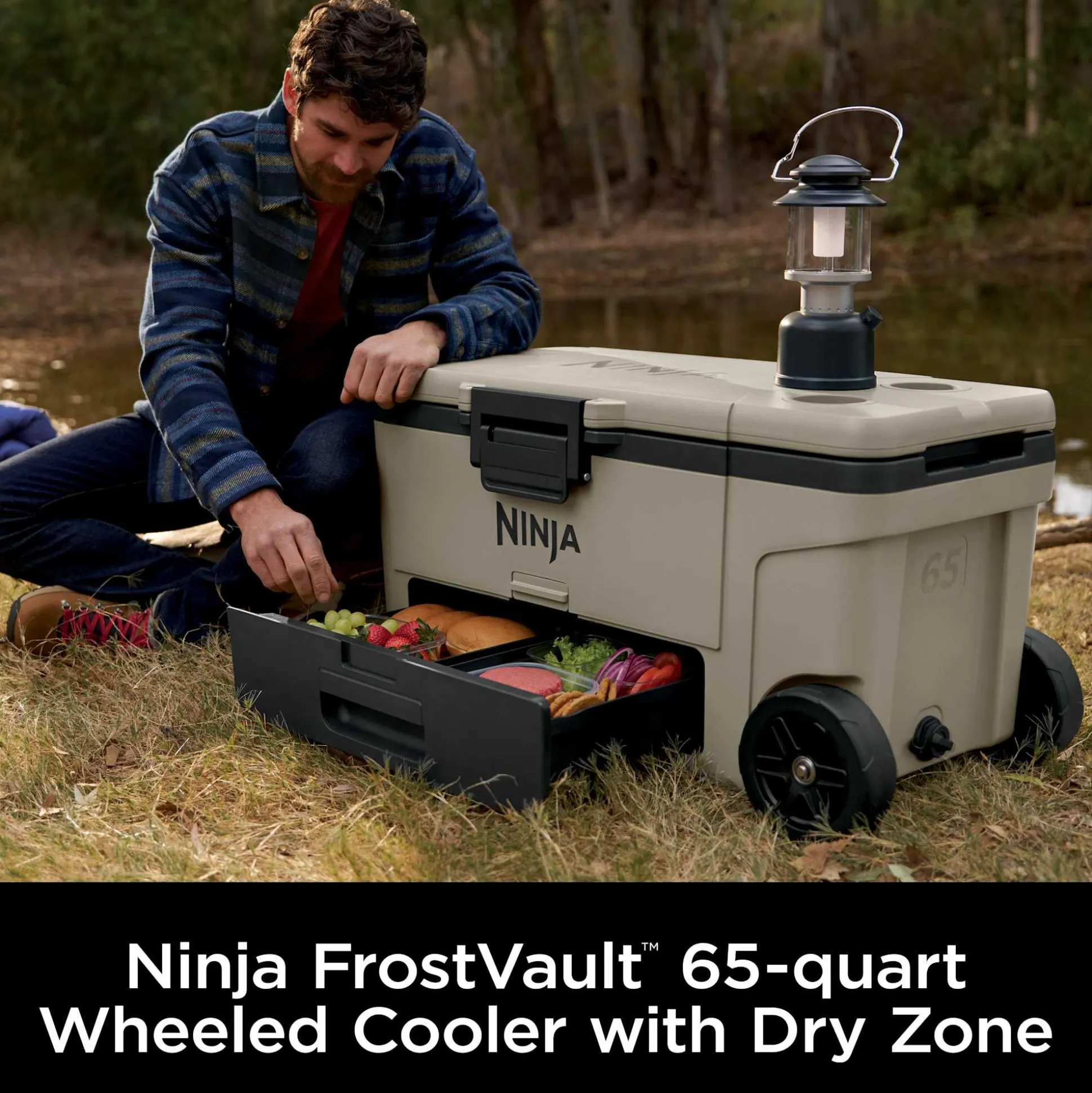 Ninja FrostVault™ 65qt Cooler with Wheels in Beige