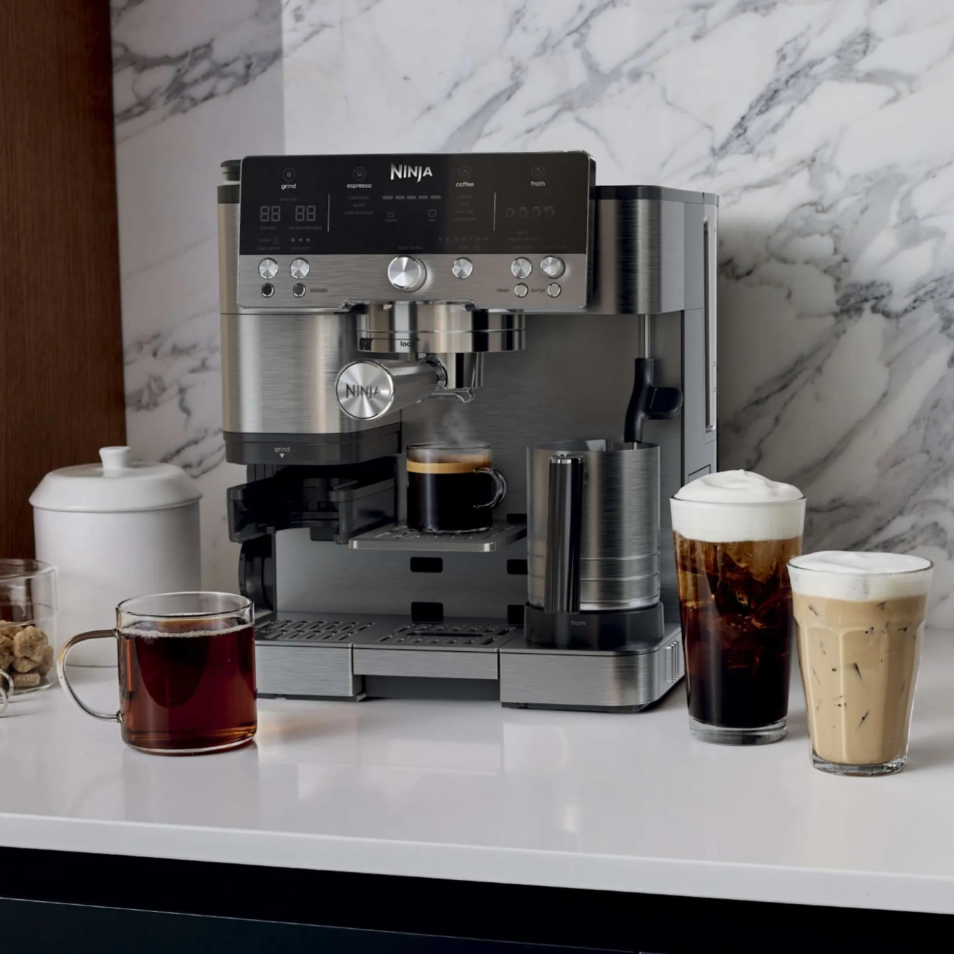Ninja Luxe™ Café Premier Espresso Machine in Black