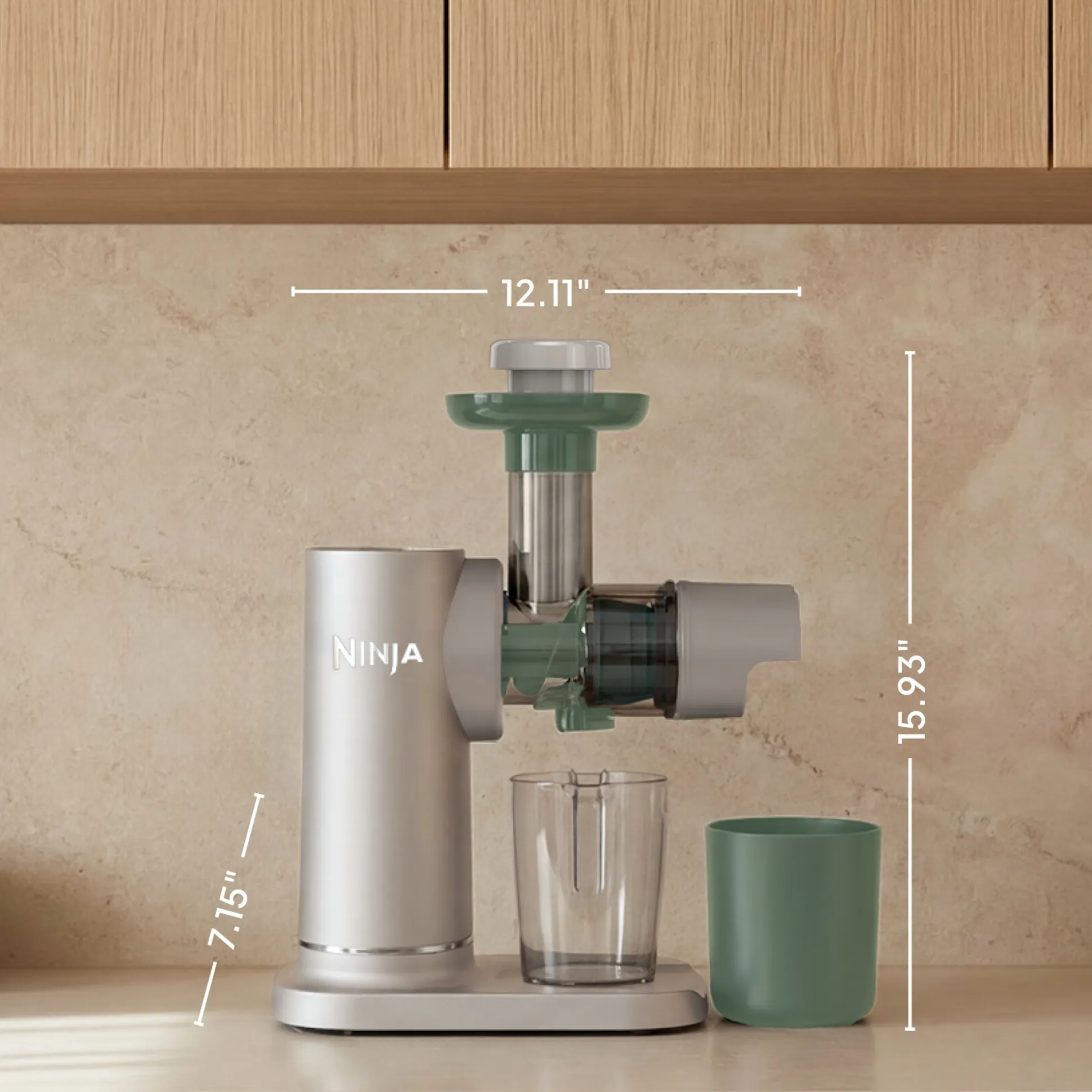 Ninja NeverClog™ Juicer in Spanish Moss
