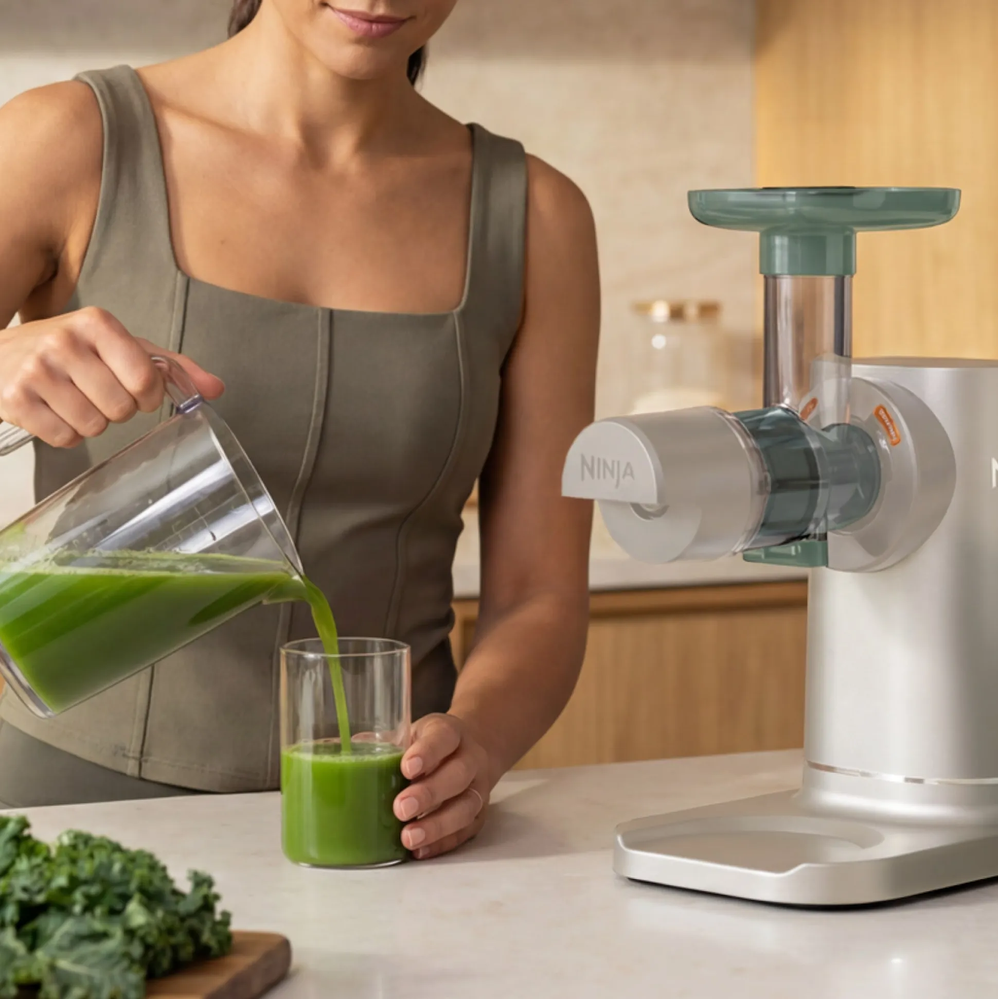 Ninja NeverClog™ Juicer in Spanish Moss