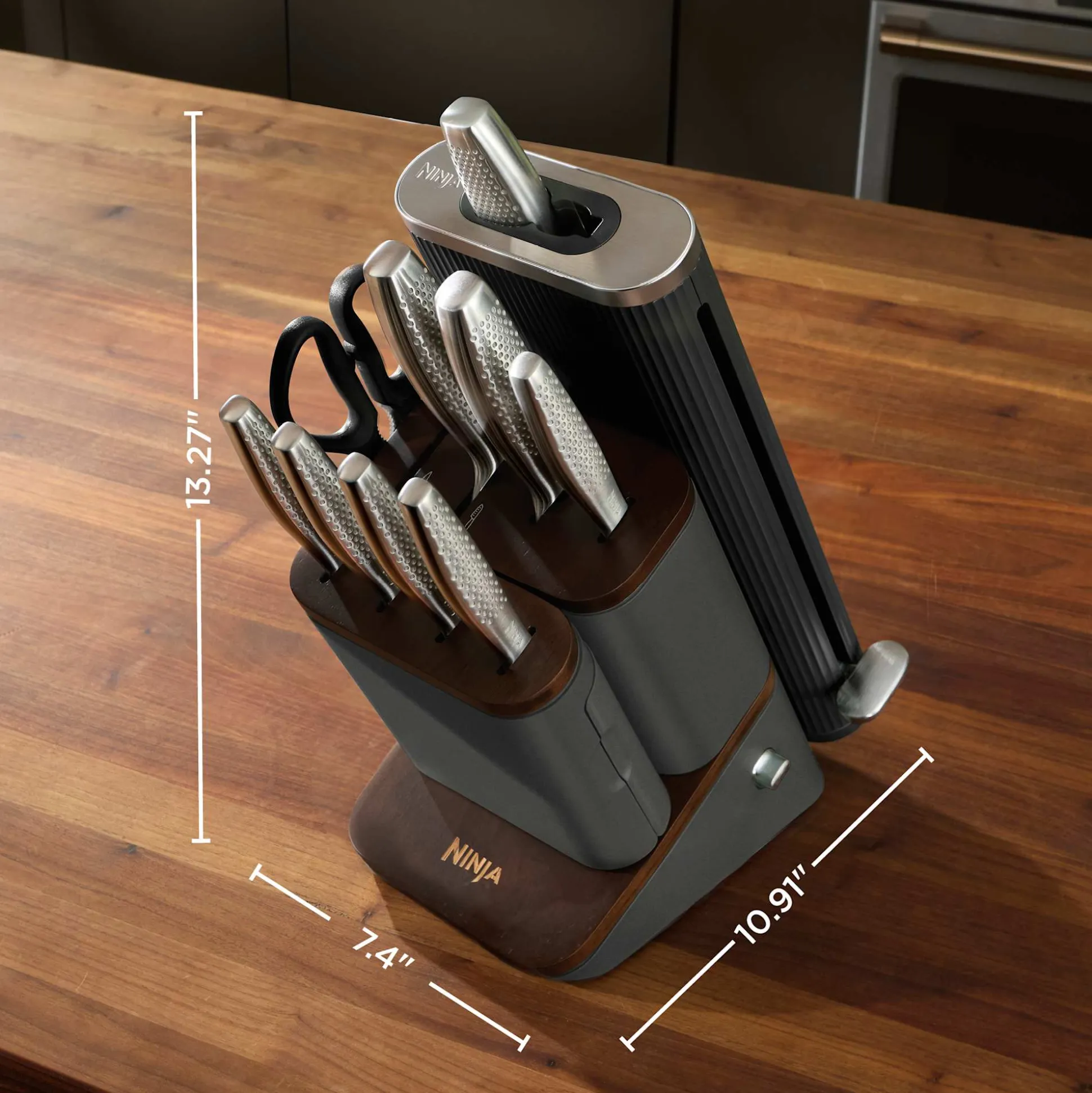 Ninja NeverDull® Pro 11-Piece Premium Kitchen Knife Set & Steak Knives in Slate
