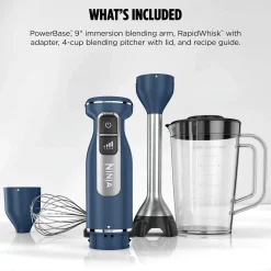 Ninja Power Immersion Blender with Whisk in Deep Navy