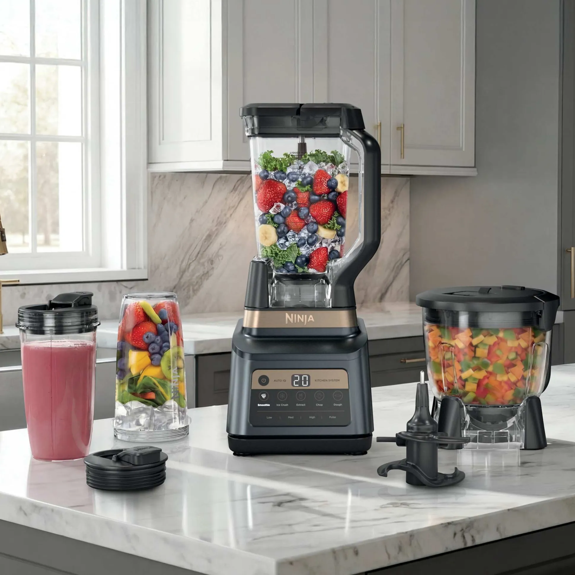 Ninja Professional Plus Premier Blender and Food Processor with Auto-IQ in Graphite