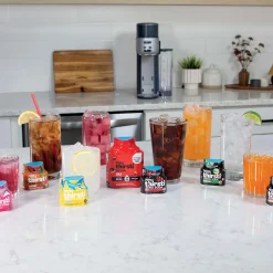 Ninja Thirsti™ Soda Machine in Cyberspace and Drink Mix Bundle