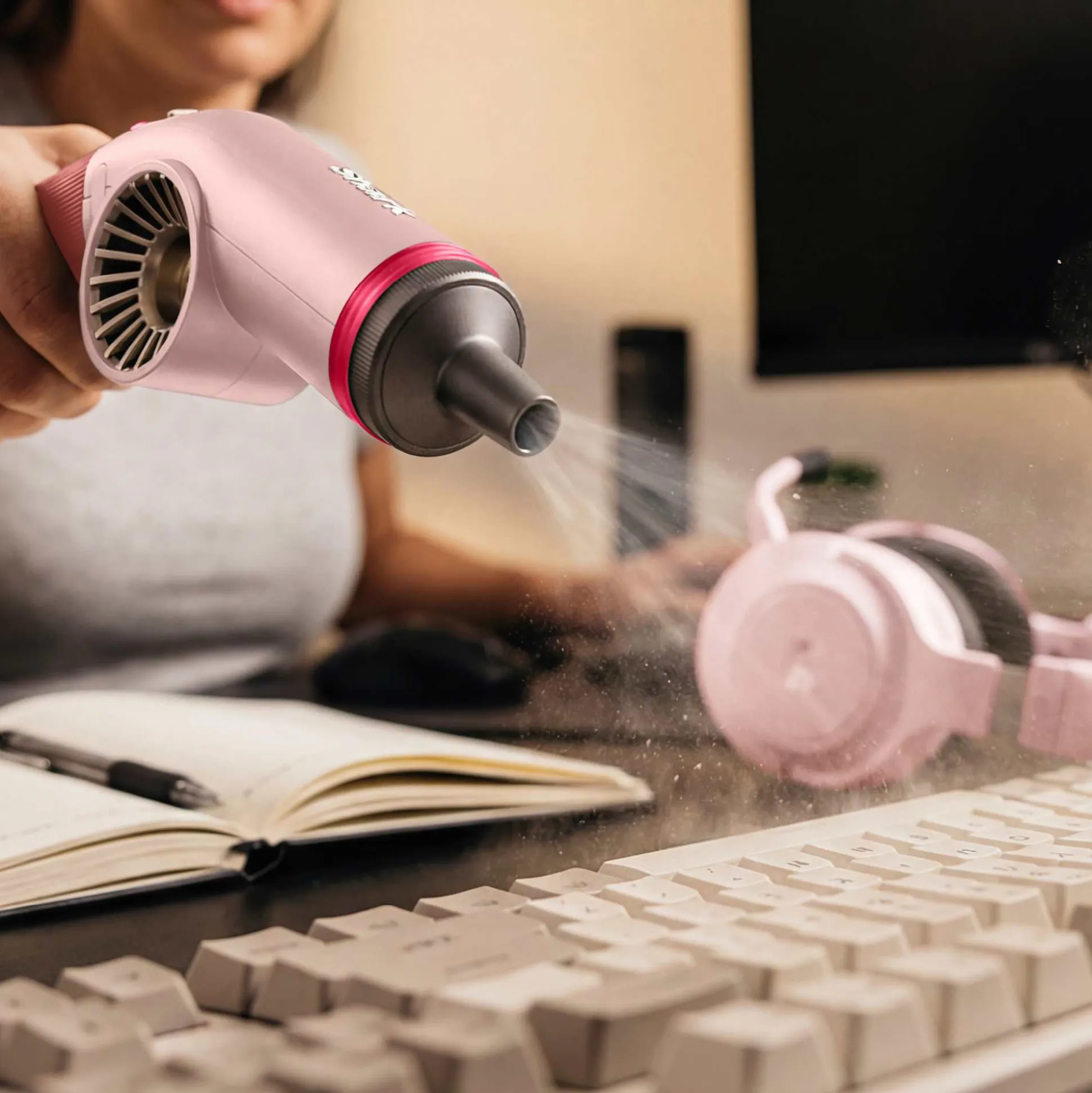 Shark BlastBoss™ Air Blower with BlastBroom™ in Strawberry Pink