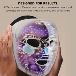 Shark CryoGlow™ LED Face Mask & Charging Stand in Blue