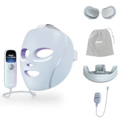 Shark CryoGlow™ LED Face Mask & Charging Stand in Blue