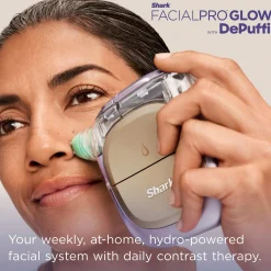 Shark FacialPro™ Glow & Depuffi™ At-Home Hydrating Facial System in Strawberry Matcha