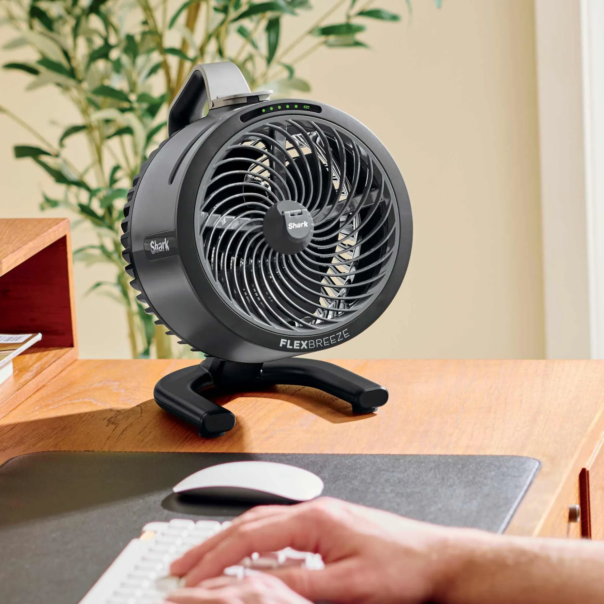 Shark FlexBreeze HydroGo™ Pro Fan in Pink Diamond