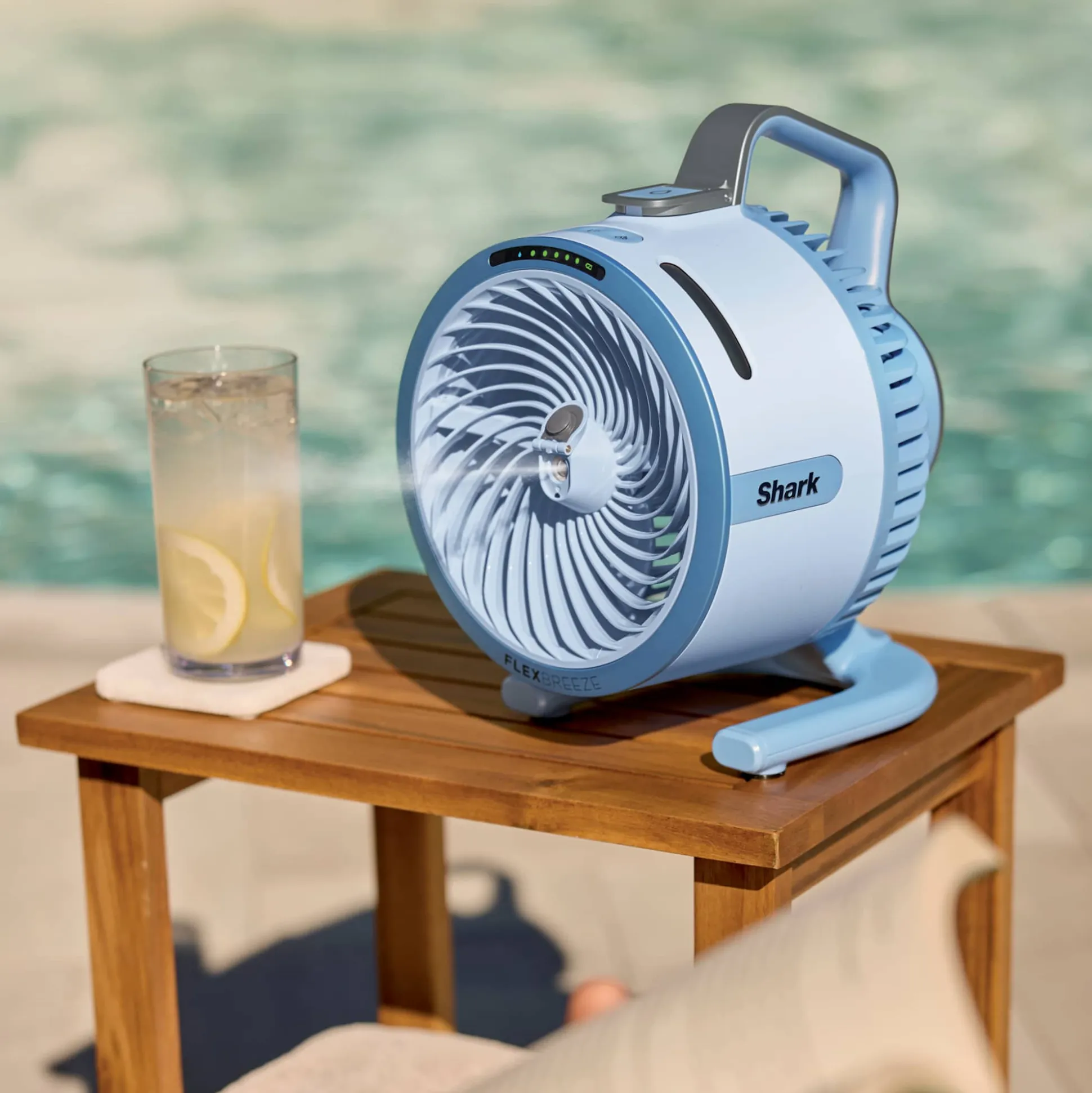 Shark FlexBreeze HydroGo™ Pro Fan in Pink Diamond