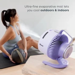 Shark Portable Misting Fan & Ninja 36 Can Backpack Cooler Bundle