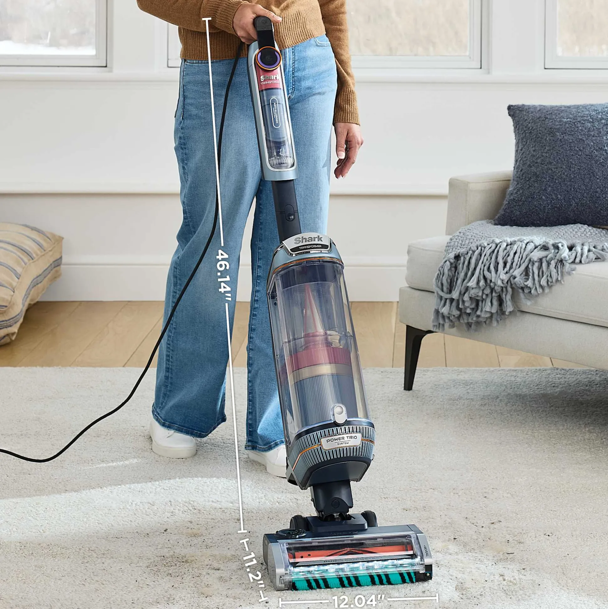 Shark® PowerDetect Transformer™ Upright Vacuum with TruePet Attachments