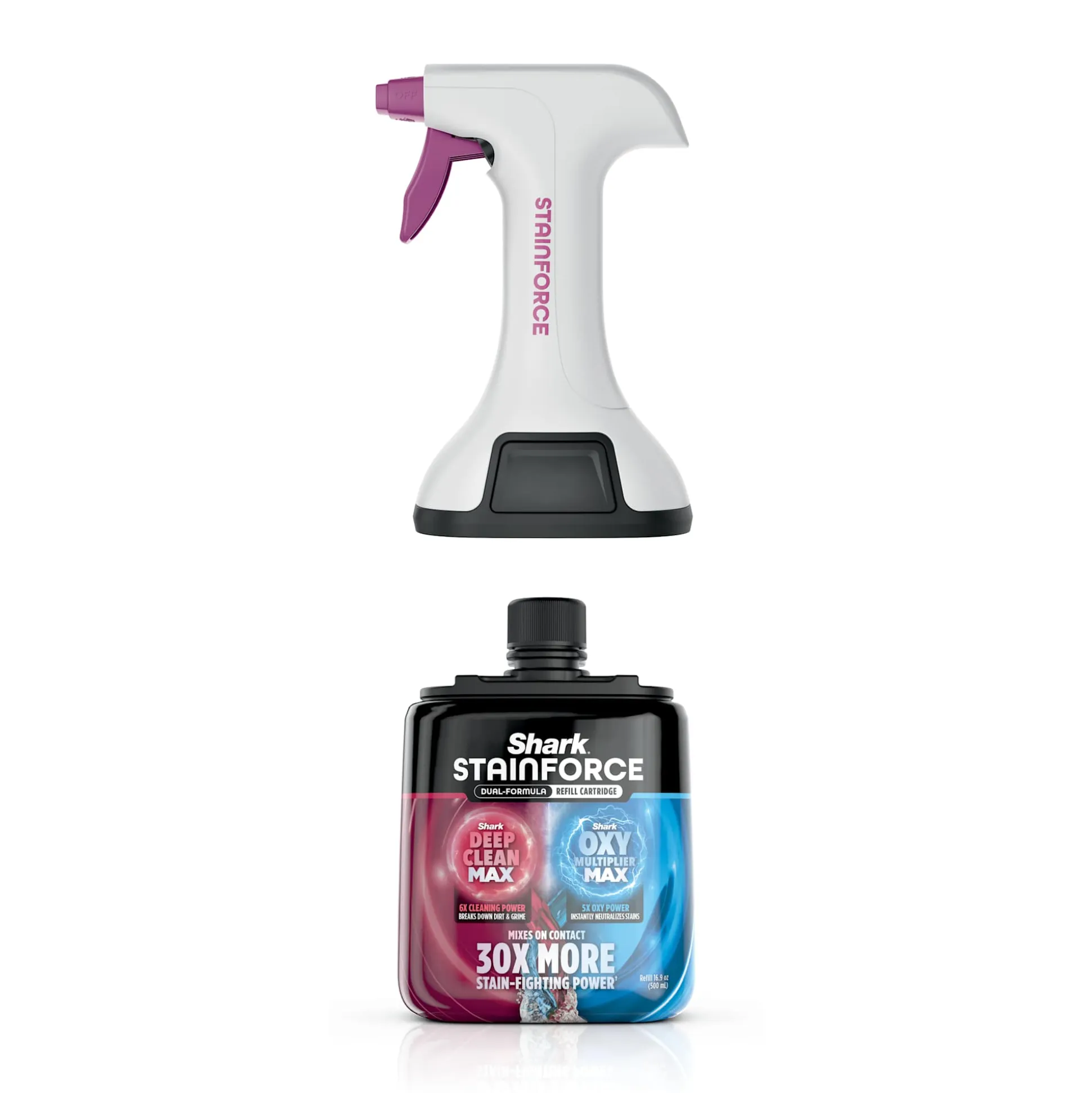 Shark StainForce Dual-Formula Refill Cartridge + Spray Head